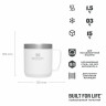 Термокружка Stanley Classic с ручкой 0,236 л Cream Gloss 10-11444-049