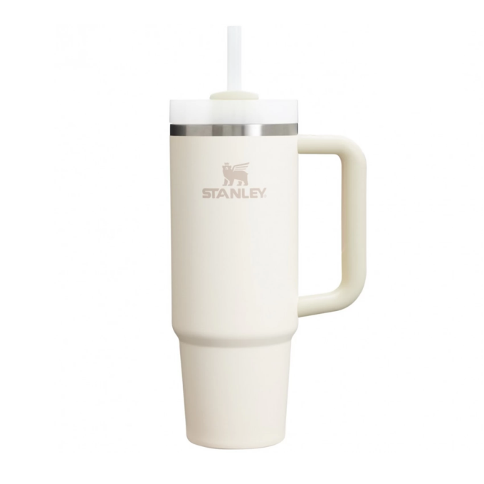 Термокружка Stanley Quencher H2,0 0,88 л с трубочкой, кремовая (10-11912-081)